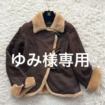 Aquascutum 무스탕 양가죽 천연 가죽 보아 자켓