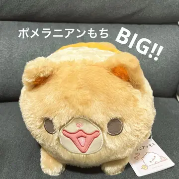 포메라니안 모찌 아기 모찌 엎드린 봉제 인형 BIG