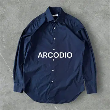 거의 사용하지 않은 ARCODIO 셔츠 네이비 알코디오 A-GIN