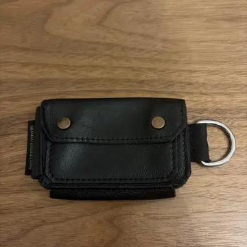 bagjack 블랙 가죽 카드 케이스