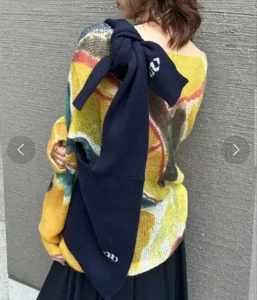 AMERI CARDIGAN LIKE SHAWL BAG 네이비
