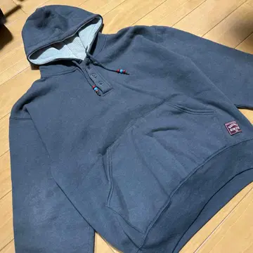 90s 러셀 후디 헨리넥 W 페이스 와플 새상품급 USA제