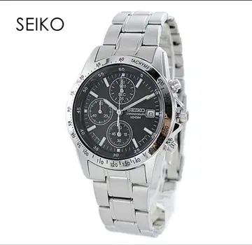 SEIKO 크로노그래프 SND367PC 블랙 미사용 새상품