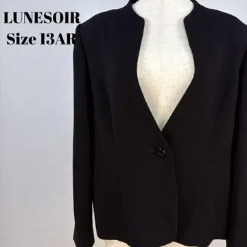 LUNESOIR 노카라 자켓 13AR 블랙 [ 188 ]
