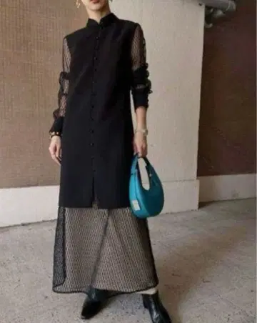 Ameri MELON SLEEVE STRAIGHT DRESS