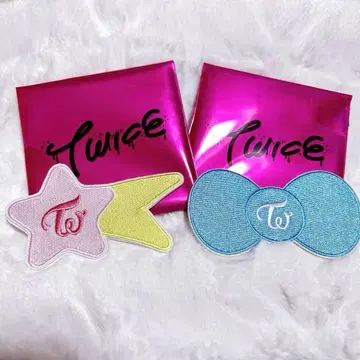 TWICE THIS IS FOR 자수 와펜 스티커 리본 별