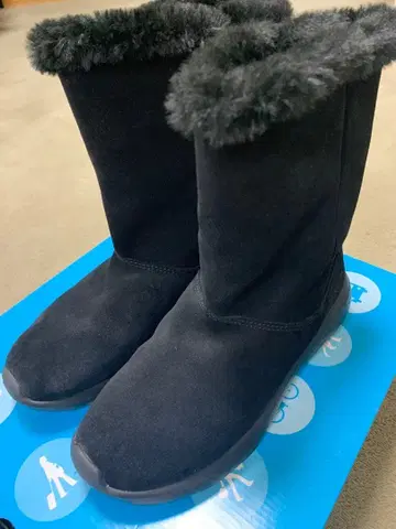 SKECHERS 블랙 퍼 어그 부츠 23.5