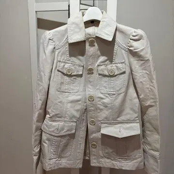 MARCJACOBS 베이지 자켓 100% 안감 없음 코튼 소재 데님풍