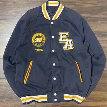 레어 US 구제 의류 바시티 자켓 eagle academy