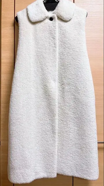 yori 카라 부착 슬리브리스 베스트 36 화이트