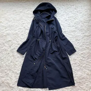 새상품급 YECCA VECCA 이예카베카 후드 롱 블루종 코트