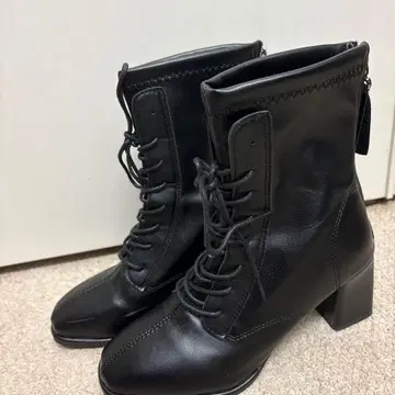 하카마용 레이스업 부츠 졸업식 아프지 않은 걷기 쉬운 블랙 38 used