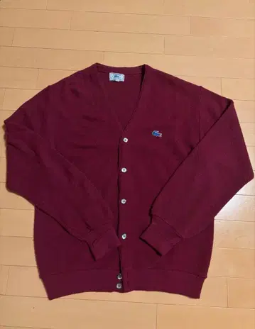 LACOSTE V넥 가디건