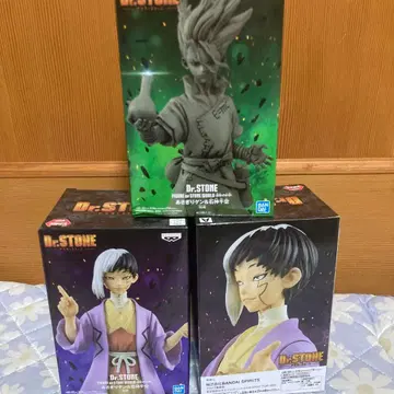 Dr. STONE 피규어 3체 세트 아사기리 겐 2, 센쿠 1