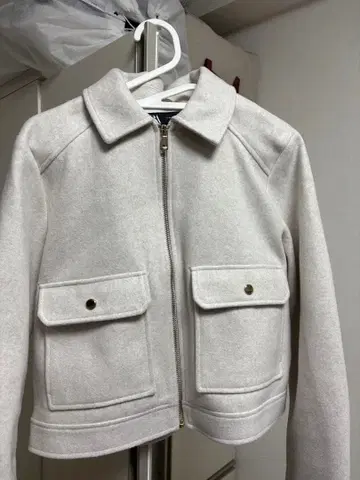 ZARA 라이트 그레이 숏 자켓 XL
