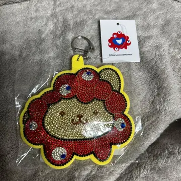 오사카 엑스포 폼폼푸딩 미야쿠미야쿠 반짝이 가죽 키링