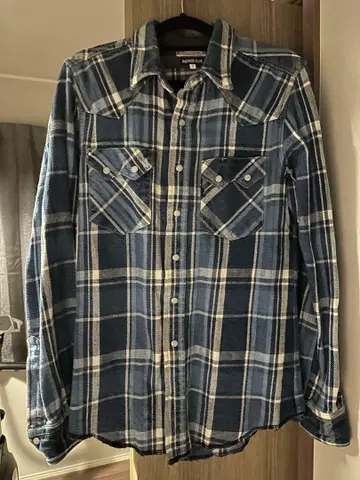 Blue Blue INDIGO DYE 플란넬 셔츠 사이즈 2