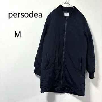 페르소디어 코트 자켓 퀼팅 집업 블랙 M