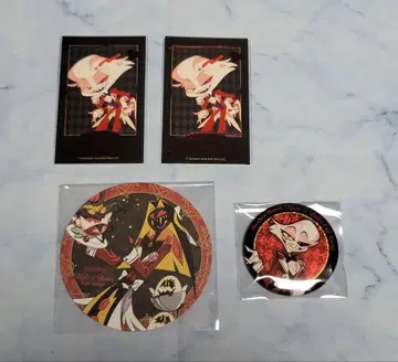 해즈빈 호텔 캔뱃지 금박 카드 코스터