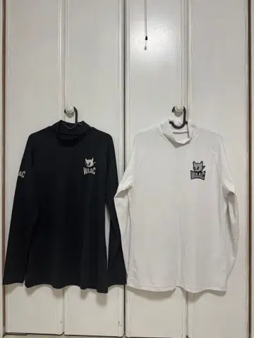 WAAC 긴팔 셔츠 팬츠 블랙 화이트 세트