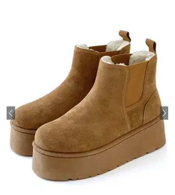 통굽 어그 부츠 카멜