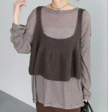 퓨어세신 니트 플레어 뷔스티에 꽈배기 니트 뷔스티에