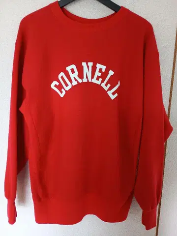 리버스 위브 단색 택 복각 모델 CORNELL 로고