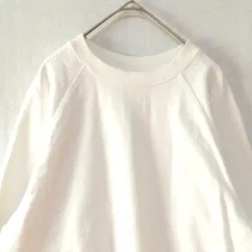 MACHATT 화이트 래글런 슬리브 트레이닝복 LL