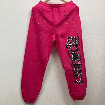 레어!! Sp5der PINK 스파이더 스웨트 팬츠