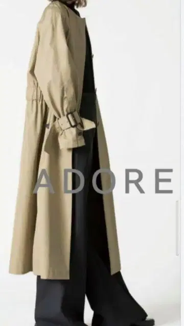 ADORE 노카라 트렌치코트 7만 새상품급 38 베이지