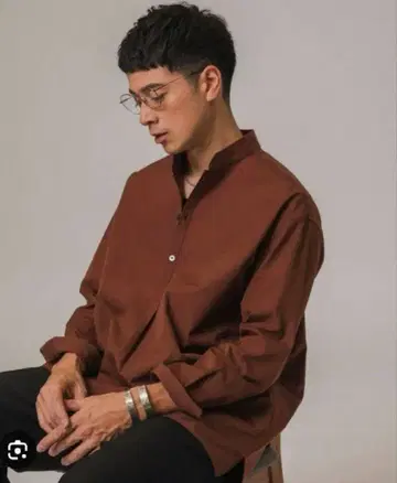 EDIFICE 토마스 메이슨 브라운 긴팔 셔츠 M 사이즈