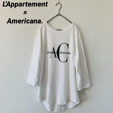 AMERICANA 아메리카나 AC Long T-sh 화이트 롱티