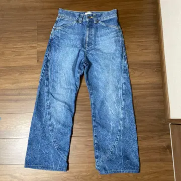 encode 와이드 레그 데님 블루