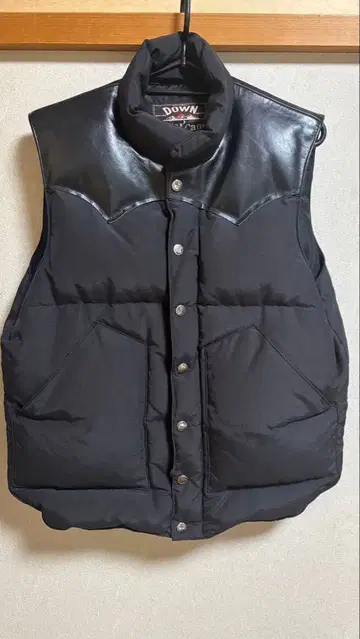 슈가케인 다운 베스트 천연 가죽 슈가케인