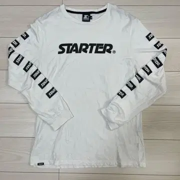 STARTER 롱 슬리브 T셔츠 XL 화이트