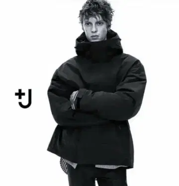 UNIQLO 유니클로 질 샌더 하이브리드 다운 오버 사이즈 파카