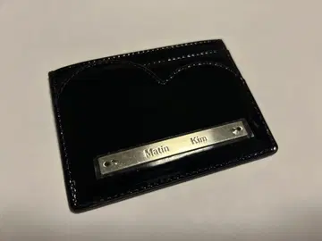 MATIN KIM HEART WAVE ENAMEL CARD WALLET