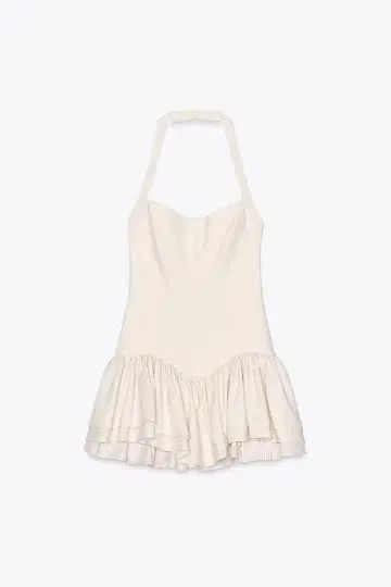 ZARA 홀더넥 미니 원피스