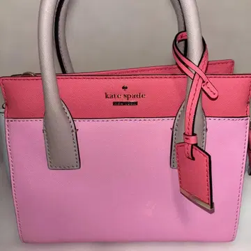 미사용에 가까운 kate spade 핸드백 핑크/그레이