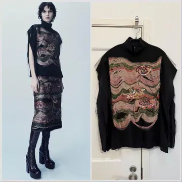 12/18까지 Dries Van Noten 2023 AW 자수 탑