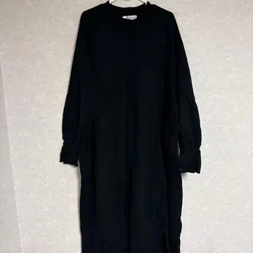 JEANASIS 지나시스 맨투맨 롱 원피스 블랙