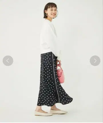 마린 프린트 스커트