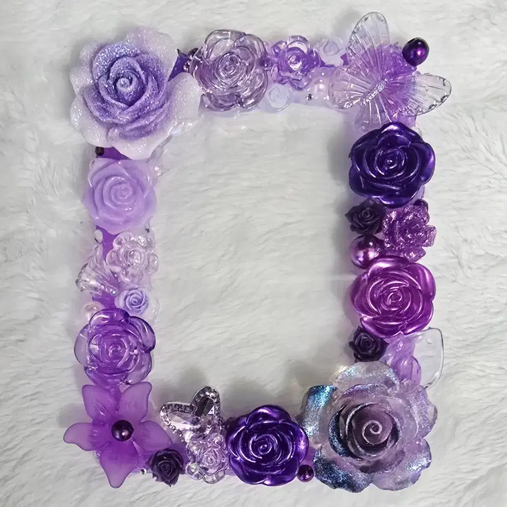 Purple gradient decoden top꾸 photocard holder