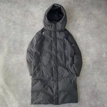 데상트 다운 자켓 코트 롱 벤치 구제 의류 L 그레이 12784