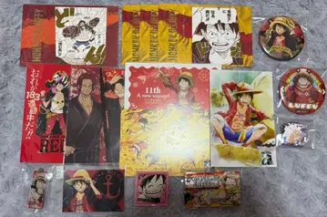 원피스 ONEPIECE 루피 초상 캔뱃지 효과음 엽서 묶음 판매