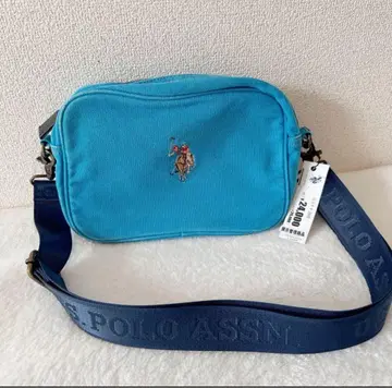 유에스폴로아순 로고 숄더백 캔버스