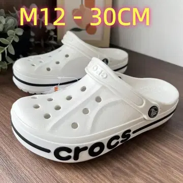 Crocs 화이트 클로그 샌들 M 12 30CM 3