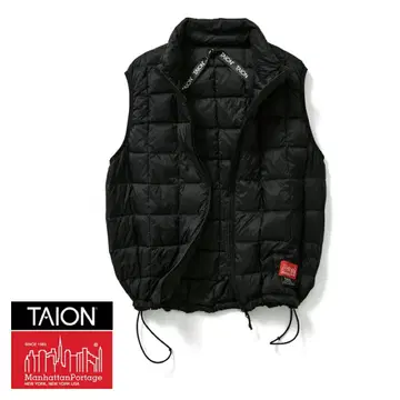 TAION ManhattanPortage 이너 다운 블랙 S
