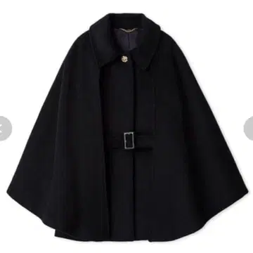 LILY BROWN 미들 케이프 코트 다크 네이비 아우터