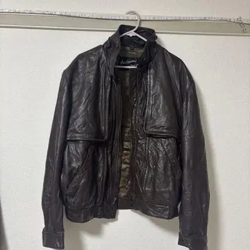 앤더슨스 다크 브라운 가죽 자켓